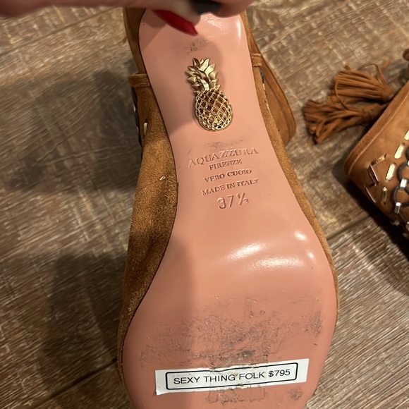 Aquazzura Sexy Thing Folk Sandals - Picture 10 of 11